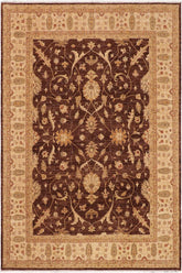 handmade Traditional Kafkaz Brown Beige Hand Knotted RECTANGLE 100% WOOL area rug 9 x 11